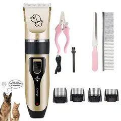 GENERICO - Kit Cortadora Inalámbrica P/Perros + Silenciosa + Accesorios
