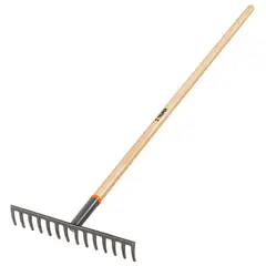 TRUPER - Rastrillo recto de 14 dientes, mango de 54",