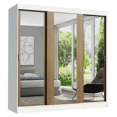 MADESA - Ropero Reno 3 Puertas Corredizas con Espejos