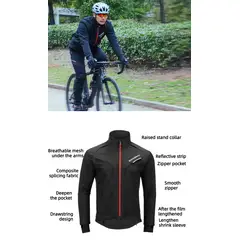 ROCKBROS - Casaca Impermeable Ciclismo Ypw021 Talla 3XL