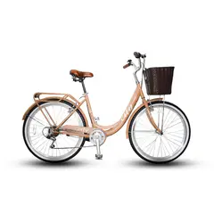 JAFI - Bicicleta de paseo Selene 26 Marron