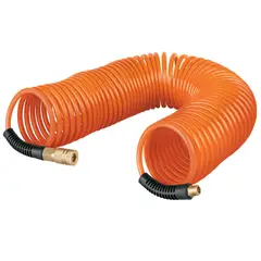 TRUPER - Manguera de aire 15 m tipo resorte para compresor