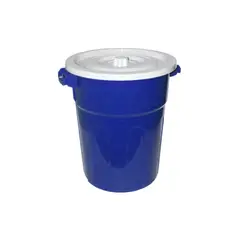 GRETAIL - Tacho De Basura Con Tapa De 40 Litros Azul