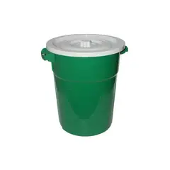 GRETAIL - Tacho De Basura Con Tapa De 100 Litros Verde