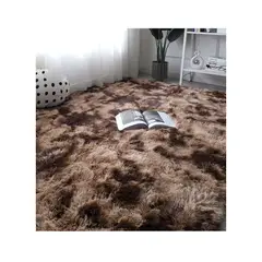 GRETAIL - Alfombra De Felpa Piso Decorativo 150cm x 50cm Marrón Oscuro