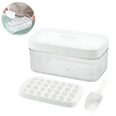 ELMEJORPRECIO - Hielera Con Táper Y Pala Para Almacenar Blanco