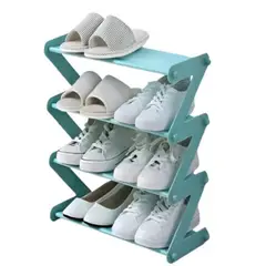 ELMEJORPRECIO - Zapatera Organizadora De 4 Niveles Celeste
