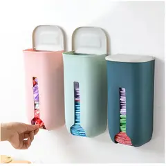 GENERICO - Dispensador de papel y bolsas de pared con pegatina