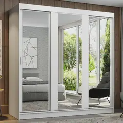 MADESA - Ropero Reno 3 Puertas Corredizas con Espejos