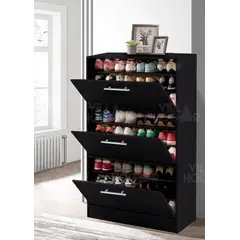 VILLA HOGAR - Zapatera XL - Capacidad hasta 27 pares de talla 42 - Negro