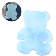 ELMEJORPRECIO - Alfombra Tapate Para Sala Dormitorio Modelo Oso 60 x 90cm Celeste