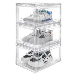 ELMEJORPRECIO - Caja De Zapatillas Apilable Sneaker Box 499 Transparente