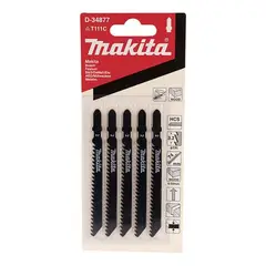 MAKITA - Sierra Para Calar Tipo "T" P/Madera x 5 pz D-34877 - Negro