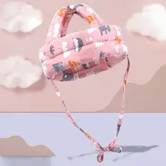 GENERICO - Casco protector seguridad antigolpes bebes niños - rosado