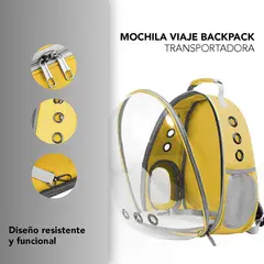 GENERICO - Mochila Transportadora de Mascotas Perros y Gatos