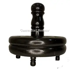 GENERICO - Base Pesada de Pura Madera Tornillo para Estandarte Bandera Gallardete