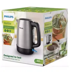 PHILIPS - Hervidor De 1,7 L Acero Inoxidable Con Filtro Hd9350