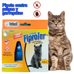 GENERICO - Pipeta Fiproler Antipulgas y Garrapatas para Gatos
