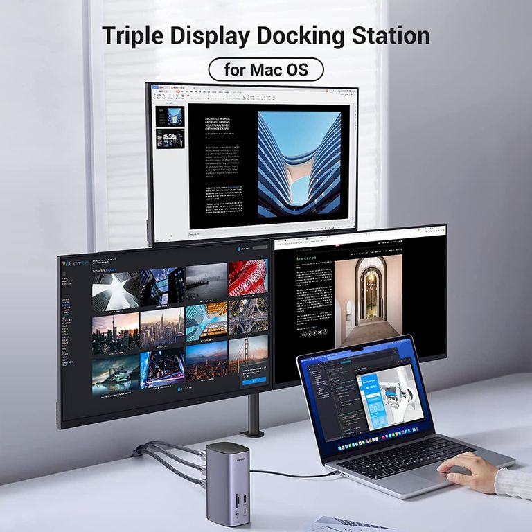 Docking Station Pro Usb Tipo C Ugreen Cm555, 12 En 1 (90325) 8k