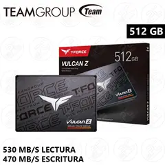 TEAMGROUP - Disco Solido SSD VULCAN Z 512 GB 2.5 SATA 6GB/s