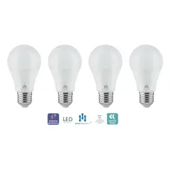 MADTRONIX - Foco Led sensor de movimiento inteligente ahorrador 9W PACK X 4
