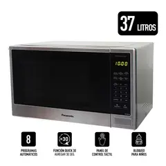 PANASONIC - Horno Microondas NN-SB646 - Gris 37L