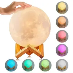 GENERICO - Humidificador Purificador Lámpara Led Luna Colores Decoración Hogar