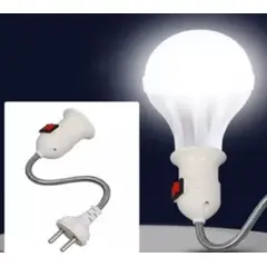 GENERICO - Socket Foco Con Enchufe  Swich Encendido Apagado