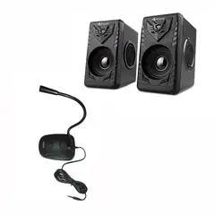 pctronix - Combo microfono parlantes - para tu pc o laptop