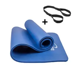 SPORT FITNESS - Colchoneta jumbo 15mm + ligas transportadora+  - Azul