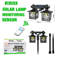 GENERICO - Lampara Solar Recargable con Control Sensor de Movimiento y Oscuridad