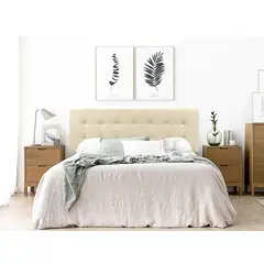 VILLA HOGAR - Cabecera cube 2 plazas beige