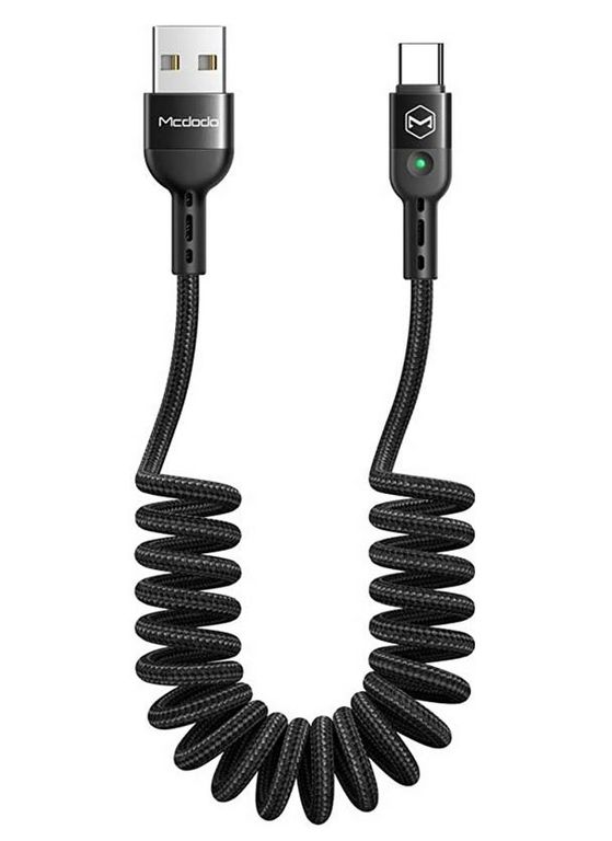 Cable Usb Tipo C Carga Rapida - Espiral Para Auto - Mcdodo