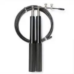SPORT FITNESS - Sogade saltar crosfit aluminio - Negro