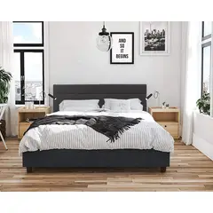 VILLA HOGAR - Cabecera France 2 plazas negro -