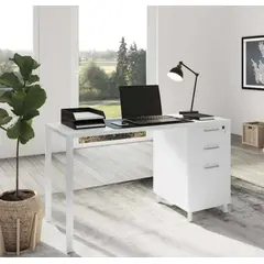 VENTITAS HOME - Escritorio Industrial Bárbara Ventitas Home Blanco