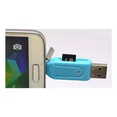 GENERICO - Lector memoria sd android 4en1 adaptador usb otg