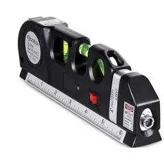 GENERICO - Nivel Laser Dual Horizontal y Vertical + Wincha 2.5 mt
