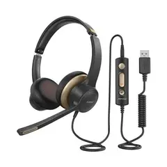MPOW - Mpow Hc6 Auricular Bh328a 35mm Jack Usb Micrófono De Oro