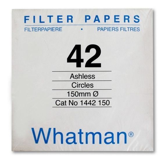 PAPEL FILTRO WHATMAN 42 CAJA X 100 UNIDADES