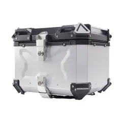 GENERICO - Cajuela de Aluminio 65LT Cromado Para Moto