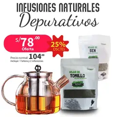 SIN BARROTES - Bundle de Teteras mas Infusiones Naturales Depurativos