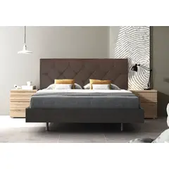 VILLA HOGAR - Cabecera Rombo Queen chocolate -