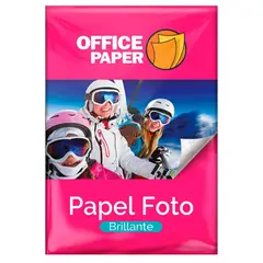 OFFICE PAPER - Papel Foto Brillante 180g por 20 Hojas A4