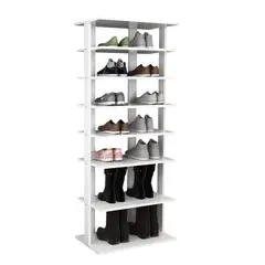 VILLA HOGAR - Zapatera para corredor Dolcce blanco - capacidad para 16 pares de zapatos