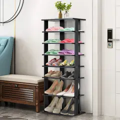 VILLA HOGAR - Zapatera para corredor Dolcce negro - capacidad hasta 16 pares de zapatos
