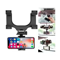 SEISA - Soporte Holder Para Celular Para Espejo Retrovisor 360°