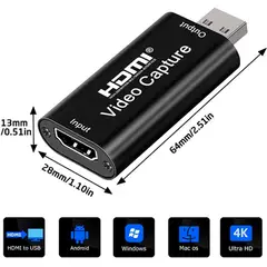 GENERICO - Capturador de video hdmi caja de grabación streamer