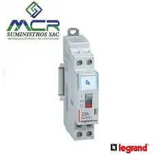 LEGRAND - CONTACTOR PARA LUMINARIA 2P 25A AC3 230VAC 2NA 412544