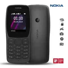 NOKIA - Celular 110 Dual SIM 2G Radio FM Camara - NEGRO